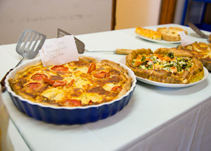 Delicious quiche at Thursday Cafe